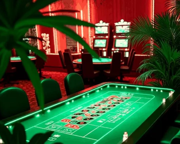 idn96 login live Sic Bo Dadu table with dealer and dice